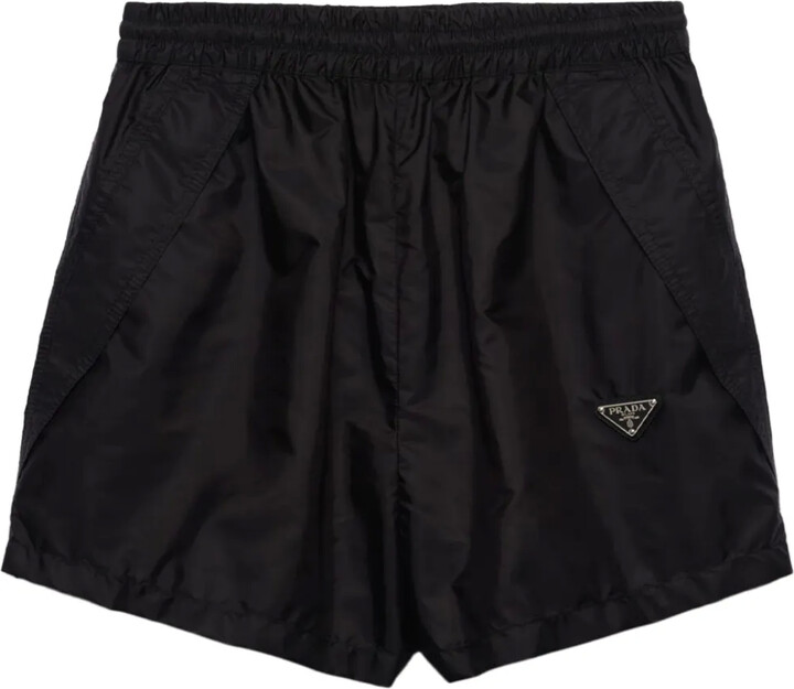 Prada Triangle-Logo Shorts