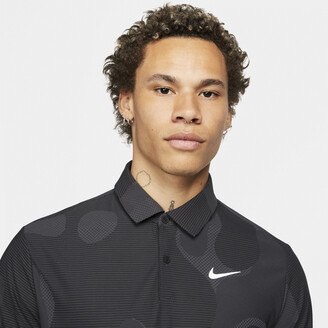 nike black camo golf shirt