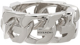 Thumbnail for your product : Givenchy Silver G Chain Ring