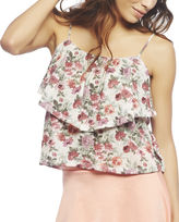 Thumbnail for your product : Wet Seal Floral Tiered Tank