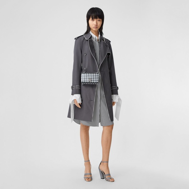 Burberry Piped Cotton Gabardine Trench, Burberry Piped Cotton Gabardine Trench Coat