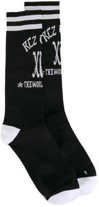 Kokon To Zai Logo Print Socks