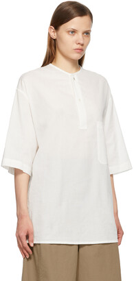 Lemaire White Henley T-Shirt