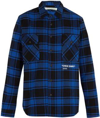 Off-White Checked cotton-blend shirt