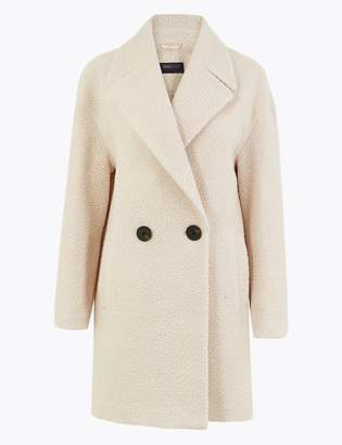 M&S CollectionMarks and Spencer Boucle Double Breasted Coat