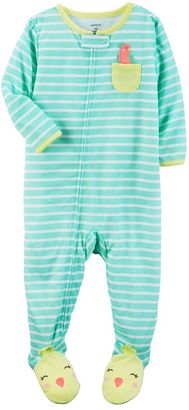 Carter's Toddler Girl Striped Footed Pajamas