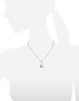 Thumbnail for your product : Diamond Star and Emerald 18K Gold Pendant Necklace