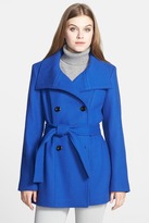 Thumbnail for your product : Calvin Klein Double Breasted Wool Blend Coat