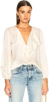 Thumbnail for your product : Zimmermann Flounce Neck Blouse