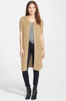 Thumbnail for your product : Lucky Brand Short Sleeve Metallic Long Cardigan