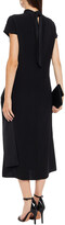 Thumbnail for your product : VVB Satin-paneled crepe midi dress