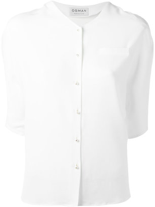 Osman V-neck button blouse