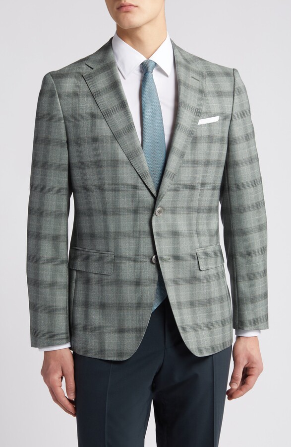 Hutson Plaid Virgin Wool Sport Coat