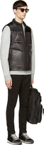 Thumbnail for your product : White Mountaineering Black Nylon Quilted Down Vest