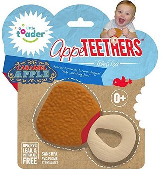 Little Toader Teething Toys, Caramel Apple Appe-Teethers by Little Toader