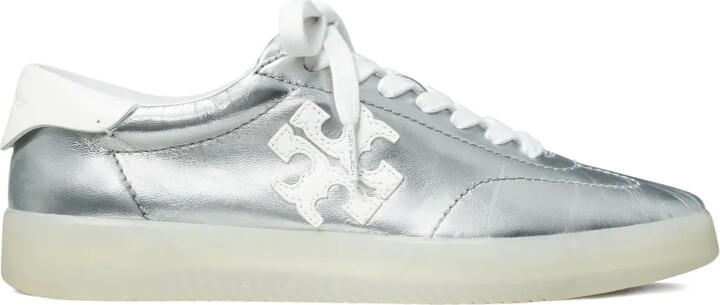 Tory Burch Phoenix metallic-leather sneakers