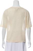 Thumbnail for your product : Chloé Ruffle Trim Knit Top