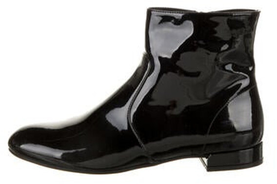 prada patent boots