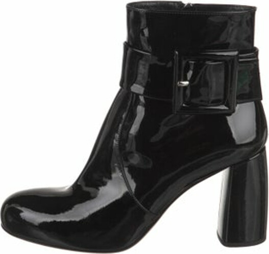 Miu Miu Patent Leather Boots - ShopStyle