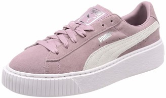 pink puma platform trainers
