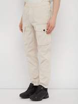 Thumbnail for your product : Stone Island Logo Patch Cotton Blend Cargo Trousers - Mens - Cream