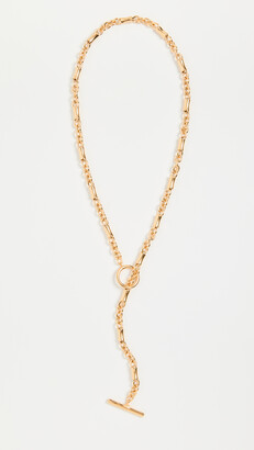 Ben-Amun Gold Lariat Necklace with Gold Details