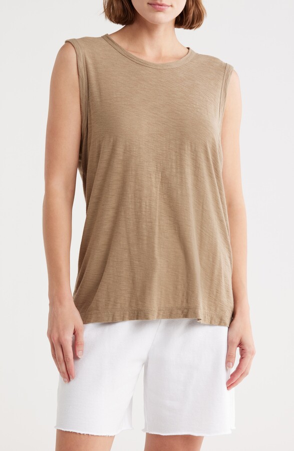 James Perse Slub Cotton Muscle Tank