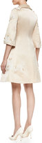 Thumbnail for your product : Dolce & Gabbana Short-Sleeve Embellished Satin Dress