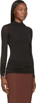 Thumbnail for your product : Rick Owens Lilies Black Lightweight Jersey Drape Hood Shirt