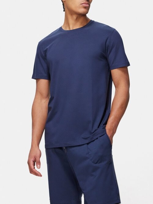 Derek Rose Basel Jersey T-shirt - Navy - ShopStyle