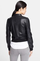 Thumbnail for your product : RED Valentino Cutout Star Leather Moto Jacket