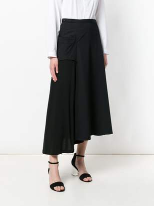 Yohji Yamamoto flared midi skirt