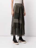 Thumbnail for your product : Sacai Long Patchwork Skirt