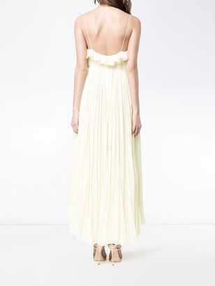 Adam Lippes Sleeveless Pleated Gown