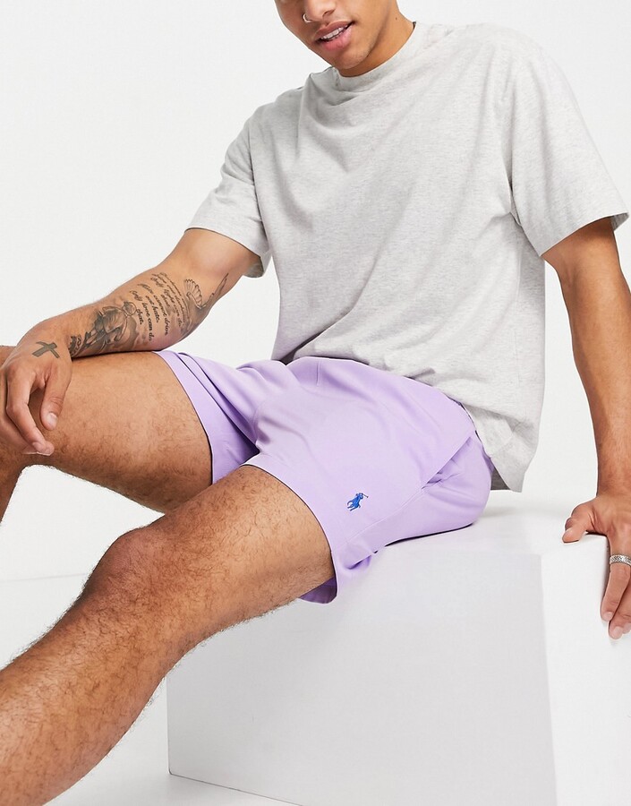 Polo Ralph Lauren recycled polyester swim shorts in lavender - ShopStyle