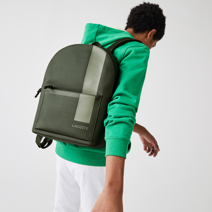 Lacoste Men's Chantaco Graphic Piqué Leather Backpack - ShopStyle