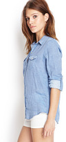 Thumbnail for your product : Forever 21 Soft Woven Button-Up Shirt
