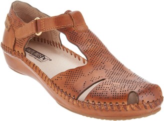 PIKOLINOS Leather T-Strap Shoes - Vallarta