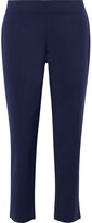 Thumbnail for your product : DKNY Cropped Cotton-blend Slim-leg Pants
