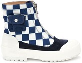 Thumbnail for your product : J.W.Anderson Check Print Zip Boots