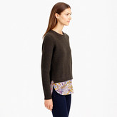 Thumbnail for your product : J.Crew Merino shirttail sweater in Liberty tiny poppytot floral