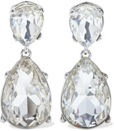 Thumbnail for your product : Kenneth Jay Lane Rhodium-plated Crystal Earrings