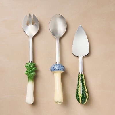3pc Stoneware Salad Flatware Serving Set - John Derian for Target