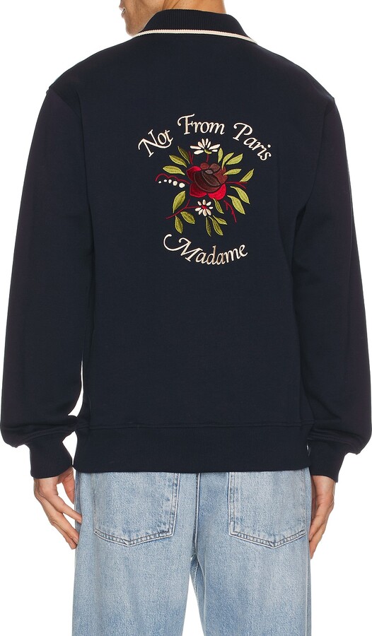 Drôle De Monsieur Polo Slogan Rose in Navy