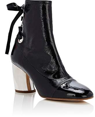 Proenza Schouler Women's Curved-Heel Patent Leather Ankle Boots