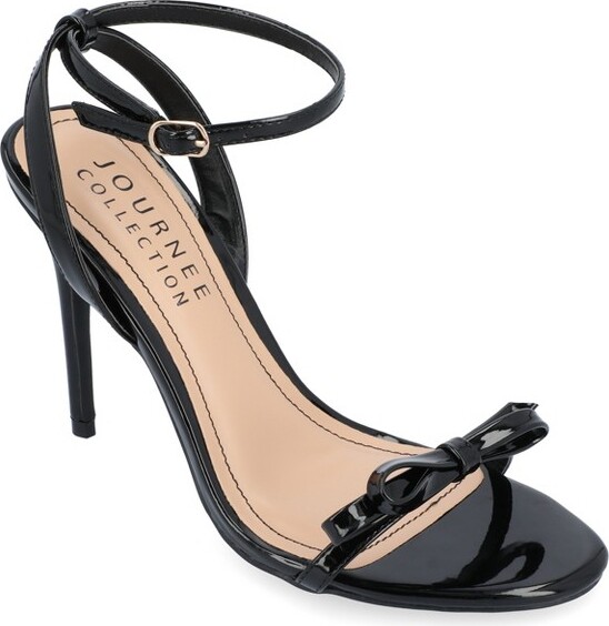 Journee Collection JourneeCollectionWomen'sElvinaHighHeelOpenToePumpsBlack10