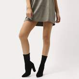 Thumbnail for your product : Public Desire Montreal Sock Fit Ankle Boots Faux Suede