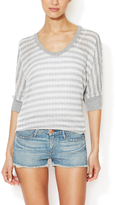Thumbnail for your product : Splendid Metallic Stripe Loose Knit Pullover