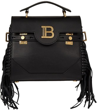 Balmain B-Buzz 23 Logo Leather Bag