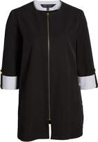 Thumbnail for your product : Ming Wang Roll Sleeve Jacket